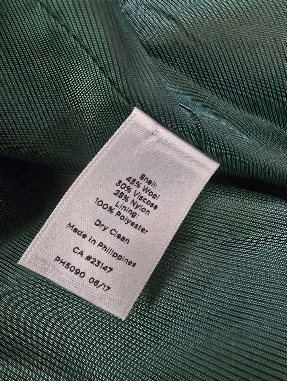 Talbots wool blend jacket green preppy old money classic fall polished - Picture 13 of 14